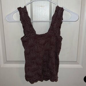 Free People Dark Purple Tank xs/s